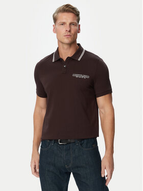 MICHAEL Michael Kors MICHAEL Michael Kors Polo CF6536S19P Marrón oscuro Regular Fit