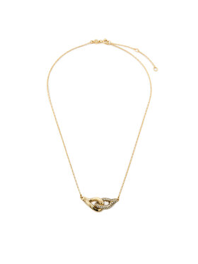 Tory Burch Намисто Tory Burch Interlocking Wishbone Pendant 161070 Золотий