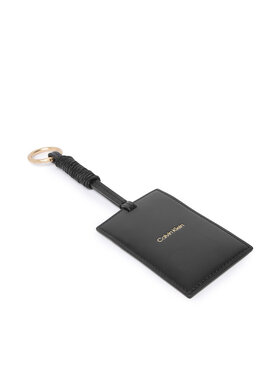 Calvin Klein Kreditinių kortelių dėklas Calvin Klein Foil Logo Lacing Cardcase Charm LV04F1259G Juoda