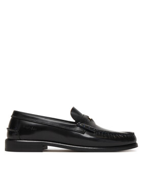 Tommy Hilfiger Mokasíny Tommy Hilfiger Hilfiger Penny Patent Lth Loafer FM0FM05687 Tmavomodrá