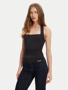 Guess Guess Топ W5YP28 KACM2 Чорний Regular Fit