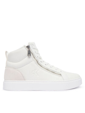 Calvin Klein Αθλητικά Calvin Klein Classic Cup Mid Laceup Zip Lth YM0YM01428 Λευκό