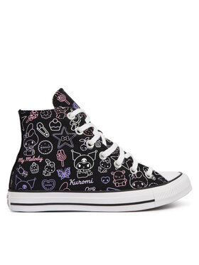 Converse Кецове Converse Chuck Taylor All Star Hi X My Melody Kuromi A24938C Черен