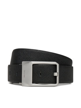 Calvin Klein Pánský pásek Calvin Klein Faceted Buckle 35Mm Adj/Rev LV04D7010G Černá