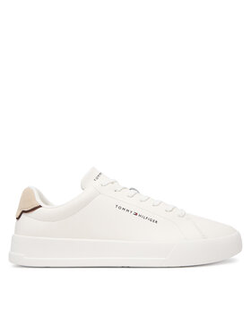 Tommy Hilfiger Сникърси Tommy Hilfiger Th Court Lth Detail Ess FM0FM05367 Бял