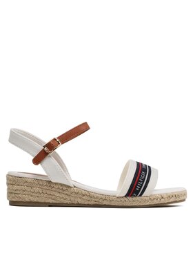 Tommy Hilfiger Espadrilky Tommy Hilfiger Rope Wedge T3A7-32777-0048X100 S Bílá