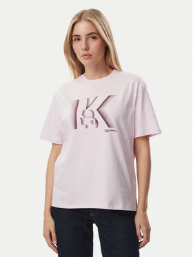 KARL LAGERFELD KARL LAGERFELD Camiseta B4W17003 Rosa claro Regular Fit