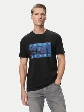 Tommy Jeans Tommy Jeans Camiseta Photo Flag DM0DM23191 Negro Regular Fit