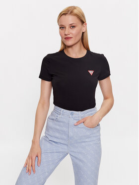 Guess Guess Футболка W2YI44 J1314 Чорний Slim Fit