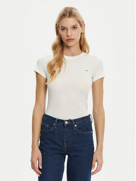 Tommy Jeans Tommy Jeans Camiseta DW0DW20459 Blanco Slim Fit