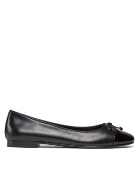 Tory Burch Балетки Tory Burch Cap-Toe Ballet 154511 Чорний