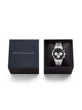 Daniel Wellington Hodinky Daniel Wellington Iconic Chronograph DW00100873 Strieborná