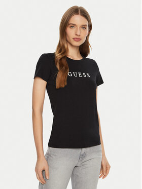 Guess Guess T-shirt O5RI01 KBBU1 Nero Slim Fit