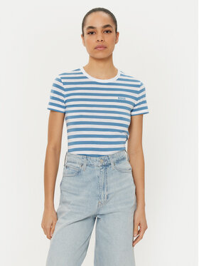 BOSS BOSS Футболка C_Esla_Striped 50504192 Голубий Regular Fit