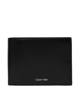 Calvin Klein Портфейл Calvin Klein Raised Ew Trifold LV04D1228G Черен