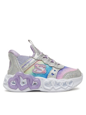 Skechers Sneakersy Skechers Infinite Heart Lights-Eternal Shimmer 303755N/SMLT Strieborná
