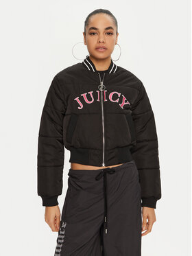 Juicy Couture Juicy Couture Cazadora bomber Kelsey JCOIJ224557 Negro Regular Fit