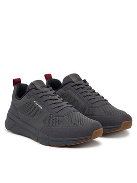 Tommy Hilfiger Zapatillas Tommy Hilfiger Light Knitted Hilfiger Runner FM0FM06010 Gris