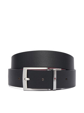Tommy Hilfiger Pásek Tommy Hilfiger Adan Rev 3.5 Pebble AM0AM14566 Černá