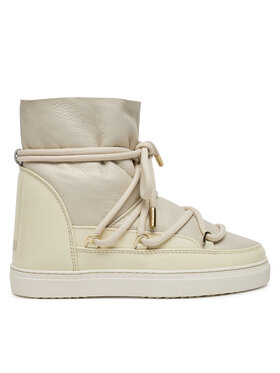 Inuikii Śniegowce Inuikii Gloss Wedge 75203-007 Écru