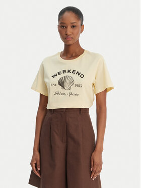 Weekend Max Mara Weekend Max Mara T-shirt Bora 2615971042 Žuta Regular Fit