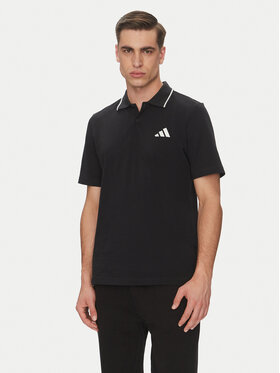 adidas adidas Поло Essentials Small Logo JE9023 Чорний Regular Fit