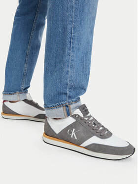 Calvin Klein Sneakers Calvin Klein Retro Runner Band Lth-Su HM0HM02212 Gri