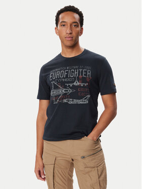 Aeronautica Militare Aeronautica Militare Camiseta 262TS2585UJ00750 Azul marino Regular Fit