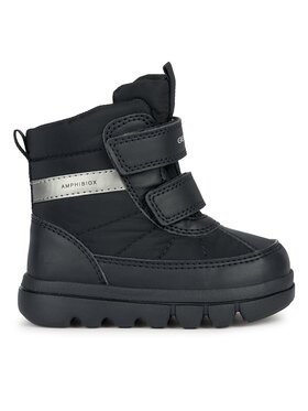 Geox Snehule Geox B Willaboom Boy B Ab B365BG 0FU54 C9999 M Čierna