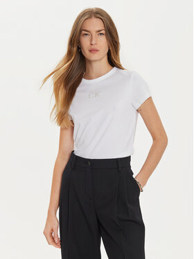 Calvin Klein Calvin Klein Camiseta K20K207974 Blanco Regular Fit