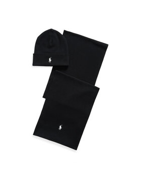 Polo Ralph Lauren Set Fular și Căciulă Polo Ralph Lauren 710B28980002 Negru