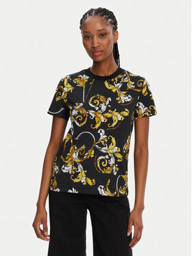 Versace Jeans Couture Versace Jeans Couture Футболка 78HAH613 Чорний Regular Fit