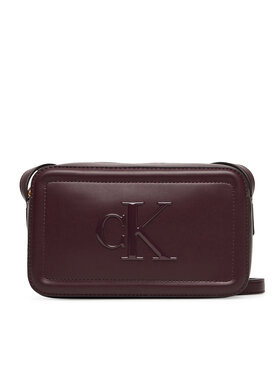 Calvin Klein Handtasche Calvin Klein Bold Ck Camera Bag LV04F3220G Dunkelrot