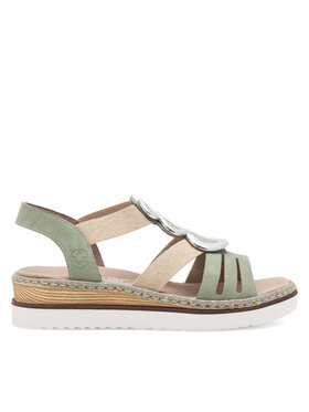 Rieker Sandali Rieker 679L4-52 Zelena