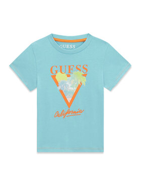 Guess Guess Camiseta N6GI10 K8HM4 Turquesa Regular Fit