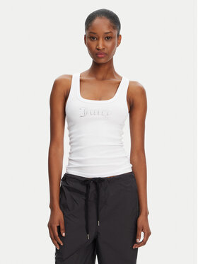 Juicy Couture Juicy Couture Top Racer JCWLV125305 Bianco Slim Fit