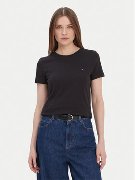 Tommy Hilfiger Tommy Hilfiger Póló Heritage Crew WW0WW22043 Fekete Regular Fit