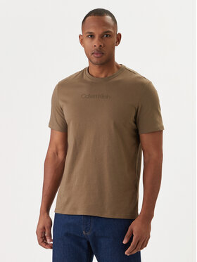 Calvin Klein Calvin Klein Camiseta Logo 30s LV04LD230G Marrón Regular Fit