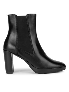Geox Botki Geox D Walk Pleasure 85 D35TFC 00043 C9999 Czarny