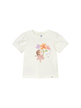 Mayoral Mayoral Camiseta 1078 Écru Regular Fit