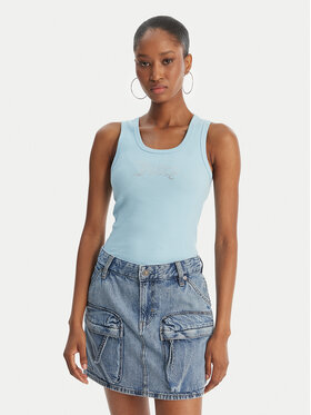 Juicy Couture Juicy Couture Top Thin Strap JCWLV126308 Celeste Slim Fit