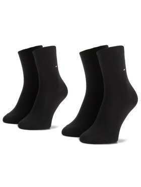 Tommy Hilfiger Dlouhé ponožky Tommy Hilfiger 371221 Černá