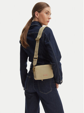 Calvin Klein Handtasche Calvin Klein Webbing Strap Canvas Camera Bag LV04F3385G Beige