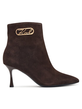 KARL LAGERFELD Členková obuv KARL LAGERFELD Sienna KL32747 Tmavo hnedá