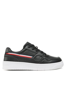Tommy Hilfiger Sneakersy Tommy Hilfiger Stripes Low Cut Lace-Up Sneaker T3X9-32848-1355 S Čierna