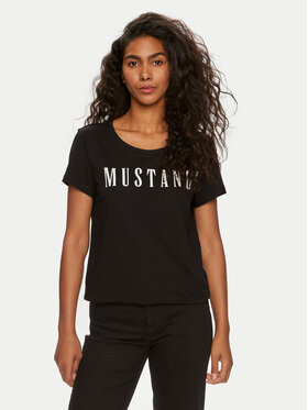 Mustang Mustang Футболка Alma 1013933 Чорний Regular Fit