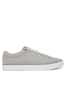 Tommy Hilfiger Tenisówki Tommy Hilfiger Th Hi Vulc Core Low Chambray FM0FM05818 Szary