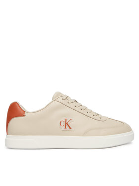 Calvin Klein Laisvalaikio batai Calvin Klein Low Prof Cupsole Emb Lth HM0HM02124 Smėlio