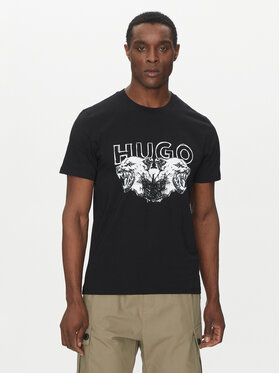 HUGO HUGO Футболка Durro 50538257 Чорний Regular Fit