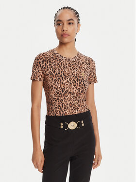 Just Cavalli Just Cavalli Camiseta 79PAHE07 CJ112 Marrón Slim Fit